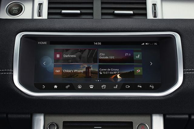 range rover velar incontrol touch pro duo vidio in motion
