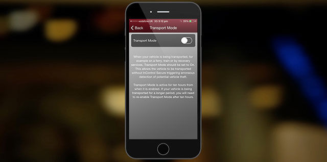 TRANSPORT MODE（運輸模式）*