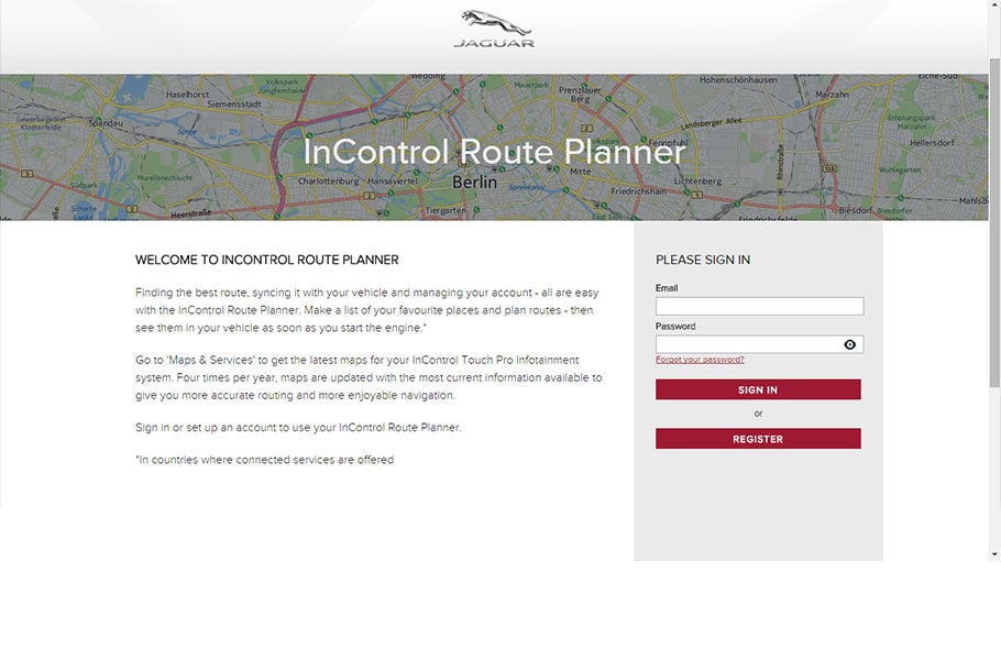 進入 INCONTROL ROUTE PLANNER